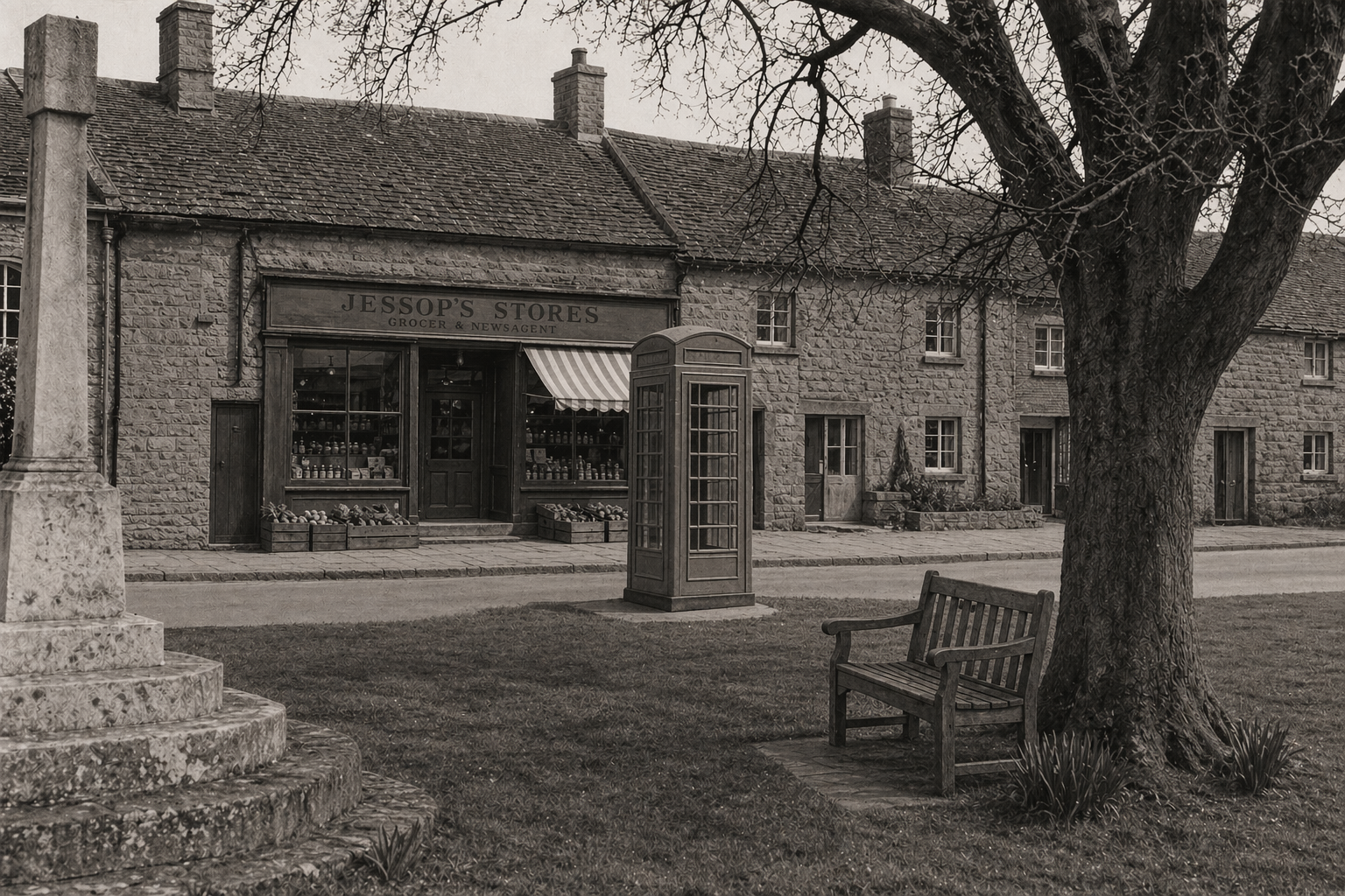 Jessop's shop and the village green